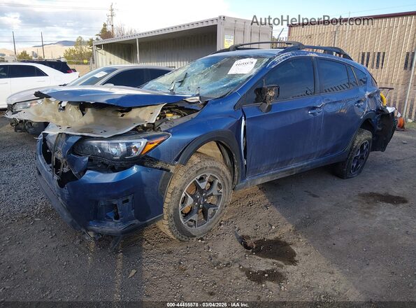 JF2GTAAC5KG273614 2019 SUBARU CROSSTREK Blue Vista tres cuartos delantera izquierda