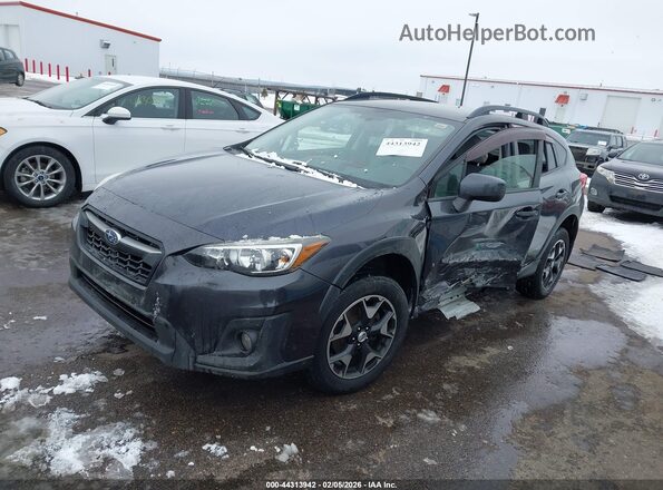 JF2GTADC1JH233907 2018 SUBARU CROSSTREK Черный Передняя левая четверть
