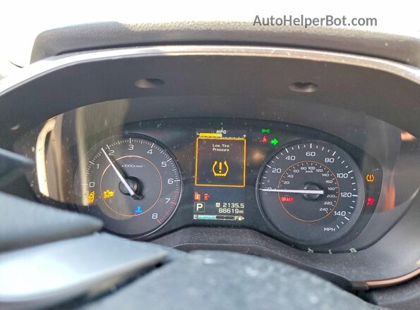 JF2GTADCXJH244002 2018 SUBARU CROSSTREK Серый Вид щитка приборов