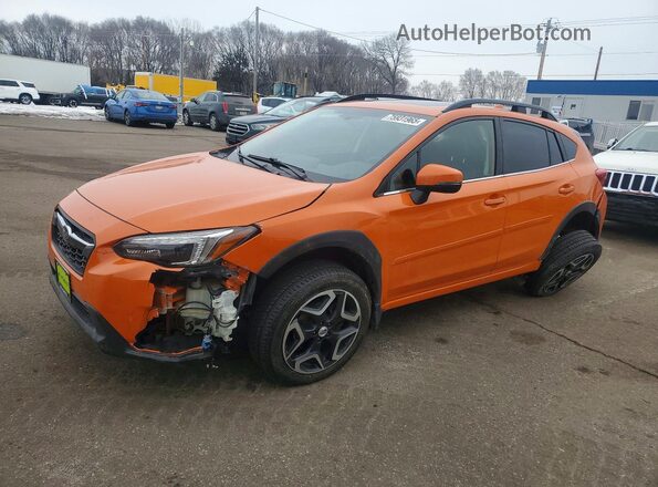 JF2GTALC8JH288856 2018 SUBARU CROSSTREK Оранжевый Передняя левая четверть