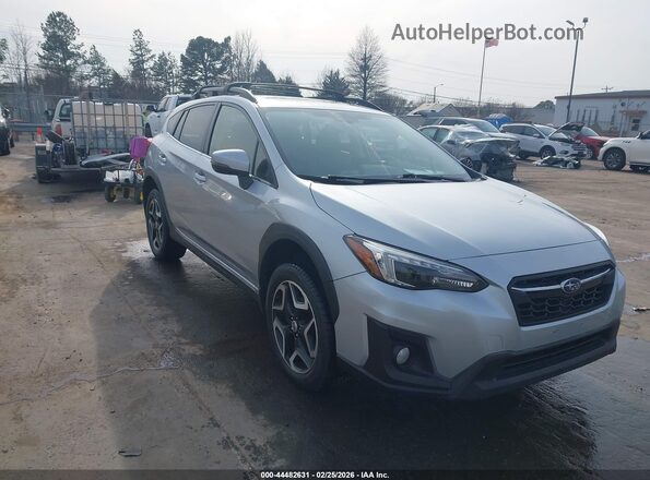 JF2GTAMC2JH343896 2018 SUBARU CROSSTREK Серебряный Передняя правая четверть