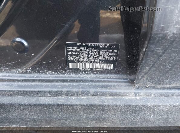 JF2GTANC0KH276344 2019 SUBARU CROSSTREK Black ძრავის განყოფილების ხედი