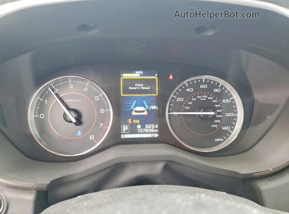 JF2GTANC7KH329167 2019 SUBARU CROSSTREK Blue Вид щитка приладів