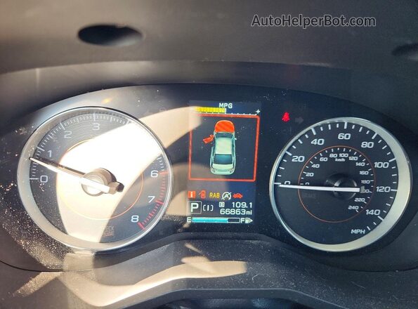 JF2GTHMC3P8211716 2023 SUBARU CROSSTREK Серебряный Вид щитка приборов