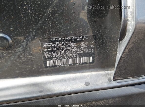 JF2GUHDC4S8343857 2025 SUBARU CROSSTREK Серый Вид подкапотного пространства
