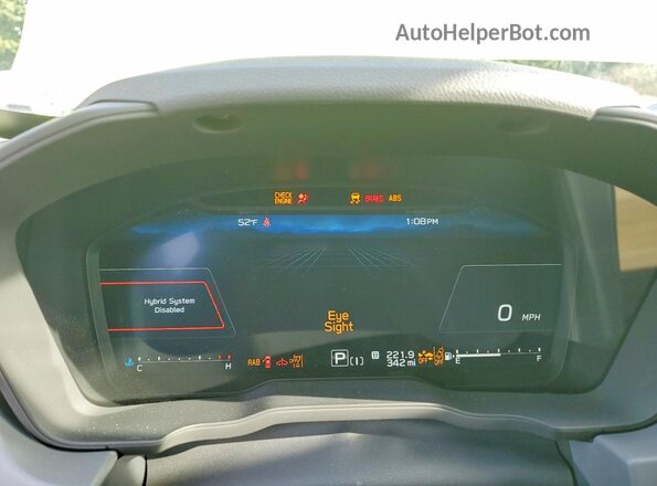 JF2GUSND9T8219735 2026 SUBARU CROSSTREK Зеленый Вид щитка приборов