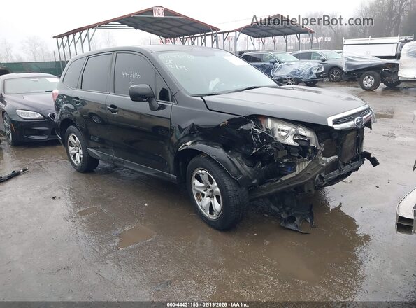 JF2SJAAC4JG508356 2018 SUBARU FORESTER 2.5 Черный Передняя правая четверть