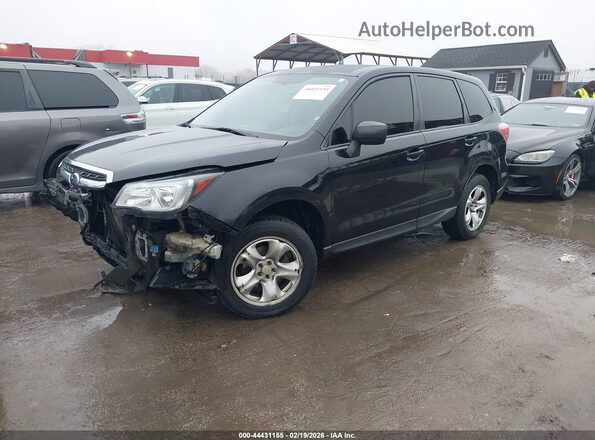 JF2SJAAC4JG508356 2018 SUBARU FORESTER 2.5 Черный Передняя левая четверть