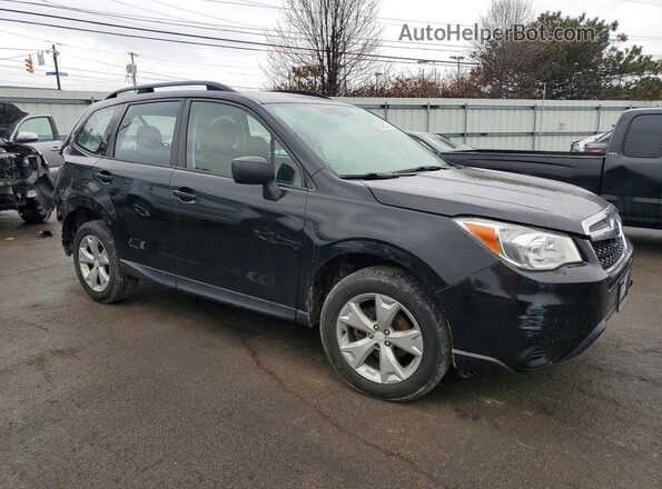 JF2SJABC3GH425177 2016 SUBARU FORESTER 2.5 Черный Передняя правая четверть