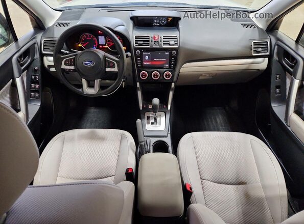 JF2SJAEC4HH432782 2017 SUBARU FORESTER 2.5 Белый Вид панели приборов