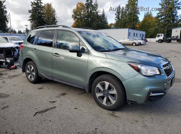 JF2SJAEC7HH565357 2017 SUBARU FORESTER 2.5 Зеленый Передняя правая четверть