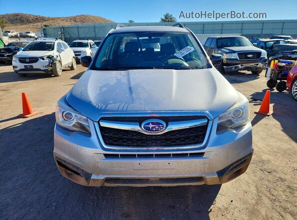 JF2SJAECXJH452346 2018 SUBARU FORESTER 2.5 Серебряный Вид спереди
