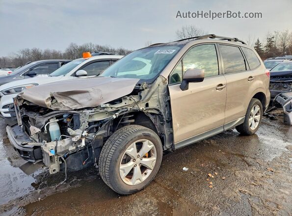 JF2SJAGC1GH483975 2016 SUBARU FORESTER 2.5 Желто-коричневый Передняя левая четверть