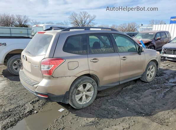 JF2SJAGC8GH432991 2016 SUBARU FORESTER Желто-коричневый Задняя правая четверть