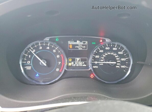 JF2SJATC0HH401824 2017 SUBARU FORESTER 2.5I TO Красный Вид щитка приборов