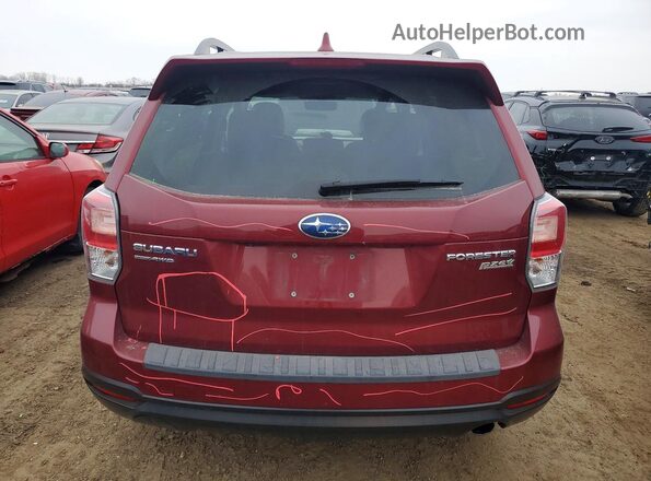 JF2SJATC0HH401824 2017 SUBARU FORESTER 2.5I TO Красный Вид сзади
