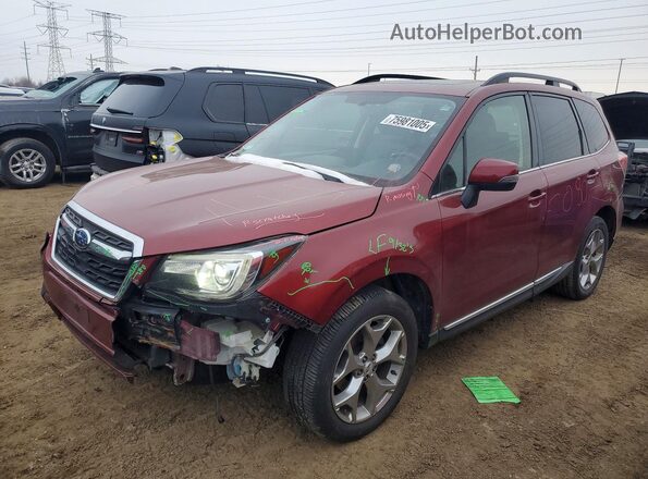 JF2SJATC0HH401824 2017 SUBARU FORESTER 2.5I TO Красный Передняя левая четверть