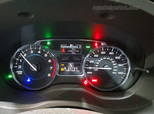 JF2SJAWC2HH809981 2017 SUBARU FORESTER Черный Вид щитка приборов
