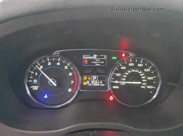 JF2SJAWC9JH410264 2018 SUBARU FORESTER 2.5I TO White Widok zestawu wskaźników