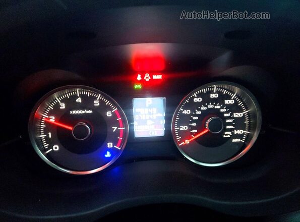 JF2SJGEC1HH811516 2017 SUBARU FORESTER2. Белый Вид щитка приборов