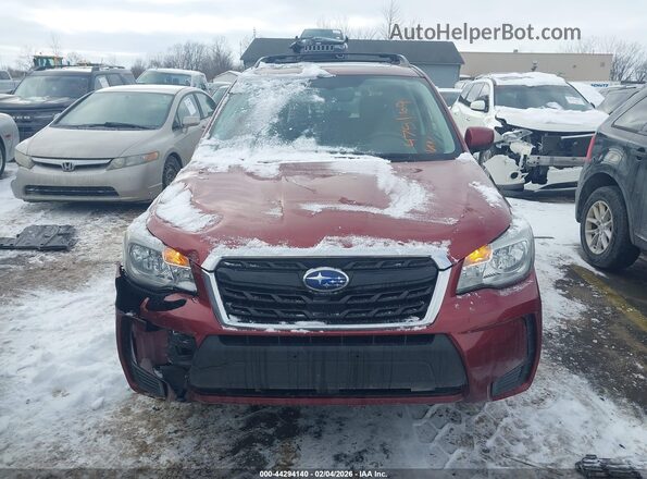 JF2SJGEC5HH478169 2017 SUBARU FORESTER2. Красный Вид щитка приборов