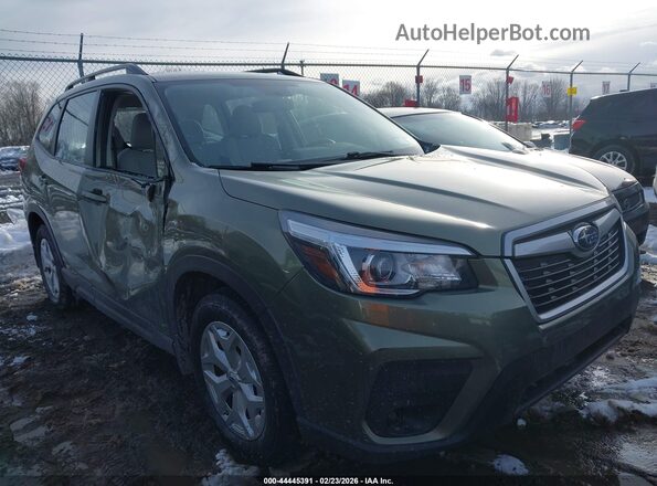 JF2SKACC2KH504411 2019 SUBARU FORESTER Green წინა მარჯვენა