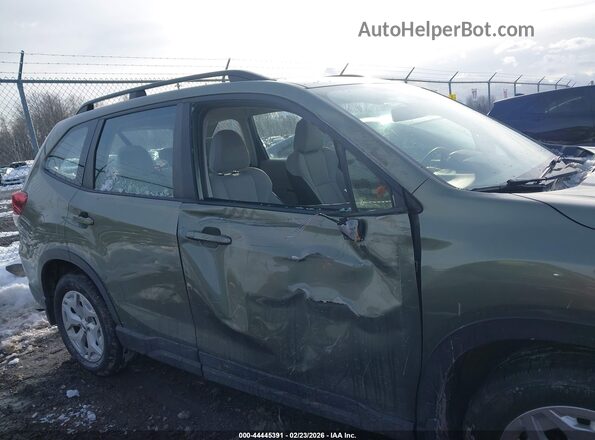 JF2SKACC2KH504411 2019 SUBARU FORESTER Green უკანა სალონის ხედი