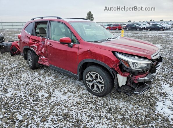JF2SKAEC0KH564765 2019 SUBARU FORESTER Красный Передняя правая четверть
