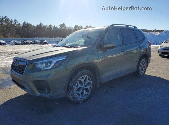 JF2SKAGC8KH466581 2019 SUBARU FORESTER Зеленый Передняя левая четверть