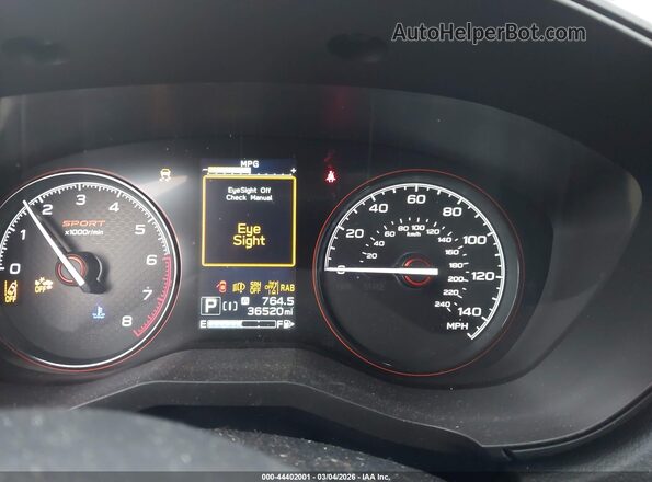 JF2SKAJC9NH404829 2022 SUBARU FORESTER Серый Вид щитка приборов