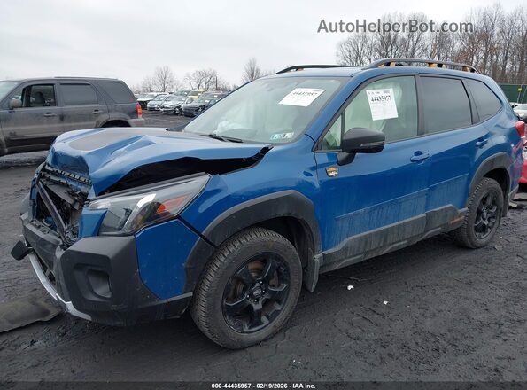 JF2SKAMC2NH418955 2022 SUBARU FORESTER Blue Przód lewy