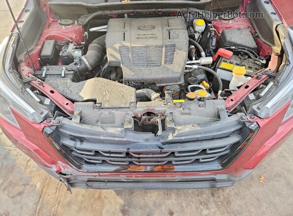 JF2SKANCXNH486807 2022 SUBARU FORESTER Maroon Widok komory silnika