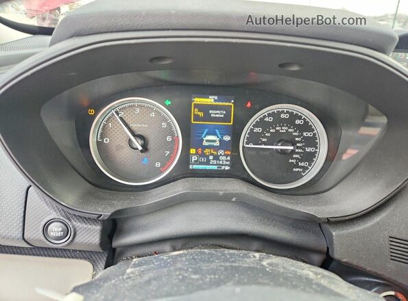 JF2SKANCXNH486807 2022 SUBARU FORESTER Maroon Widok zestawu wskaźników