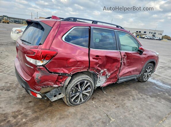 JF2SKANCXNH486807 2022 SUBARU FORESTER Maroon Tył prawy