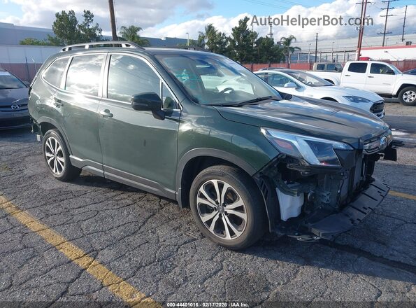JF2SKAPC0NH519164 2022 SUBARU FORESTER Зеленый Передняя правая четверть