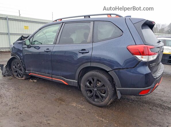 JF2SKAPC4KH418284 2019 SUBARU FORESTER Blue Trasero izquierdo