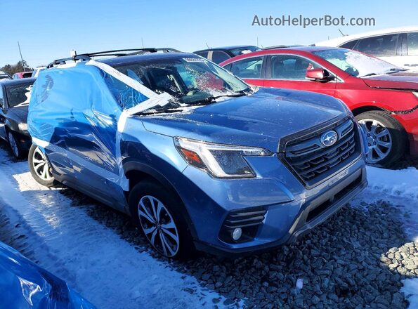 JF2SKAPC5NH403863 2022 SUBARU FORESTER Blue Delantero derecho
