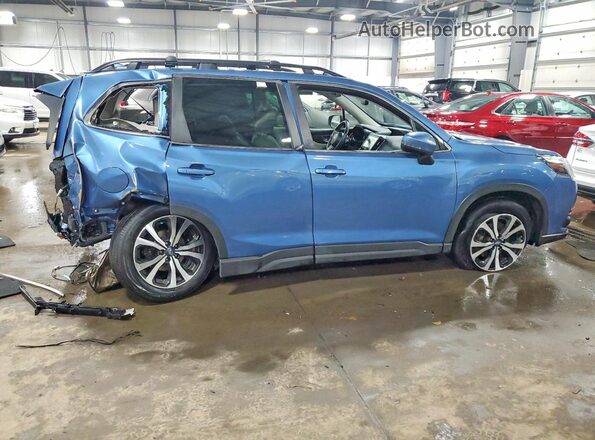 JF2SKAPC5NH403863 2022 SUBARU FORESTER Blue Trasero derecho