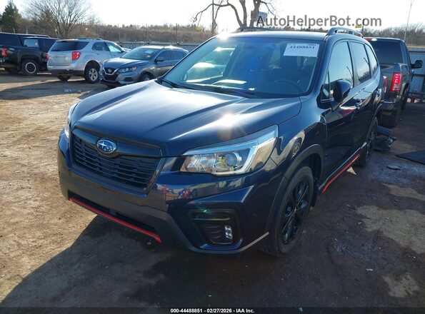 JF2SKARC8LH463176 2020 SUBARU FORESTER Синий Передняя левая четверть