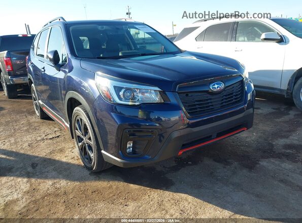 JF2SKARC8LH463176 2020 SUBARU FORESTER Синий Передняя правая четверть