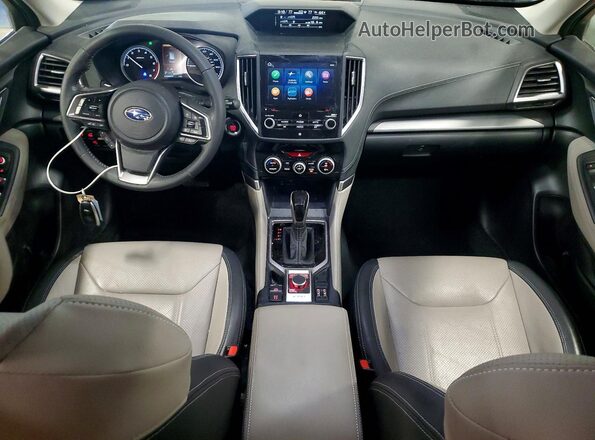 JF2SKASC7KH538393 2019 SUBARU FORESTER Green Առջևի վահանակի տեսք