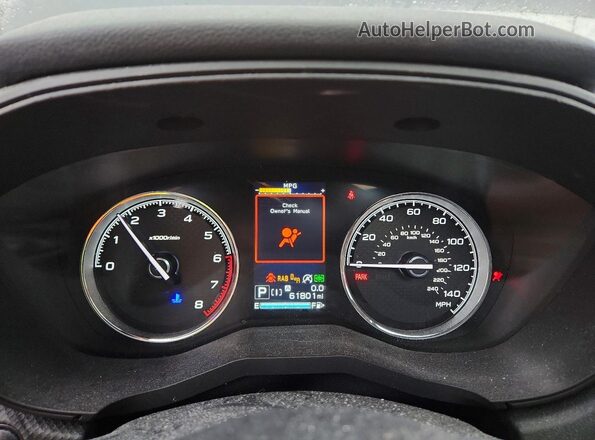 JF2SKAXC2LH483894 2020 SUBARU FORESTER Серый Вид щитка приборов