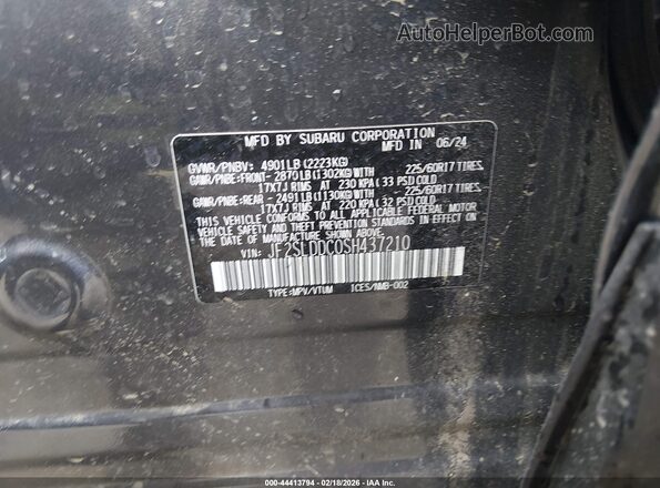 JF2SLDDC0SH437210 2025 SUBARU FORESTER Dark Blue Vista del compartimento del motor