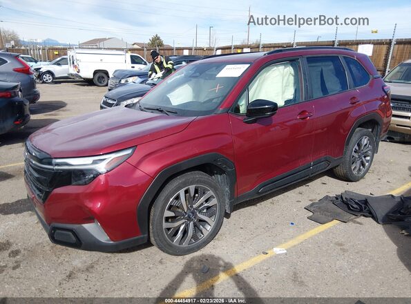 JF2SLDTC2SH421429 2025 SUBARU FORESTER Maroon Передня ліва чверть