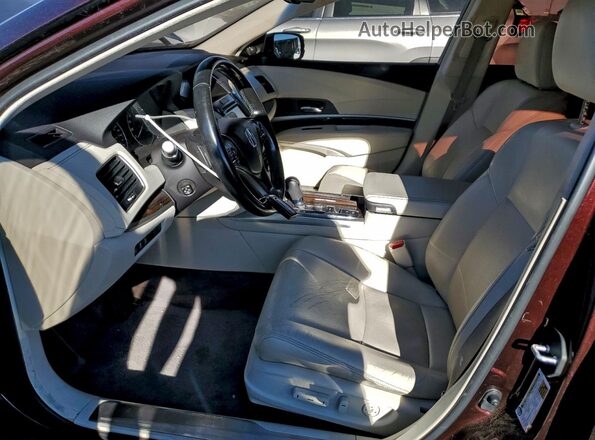 JH4KC1F54GC001023 2016 ACURA RLX Фиолетовый Вид салона спереди