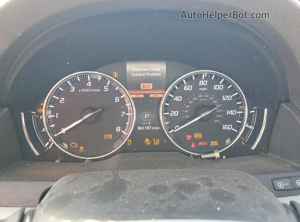 JH4KC1F55LC000537 2020 ACURA RLX Charcoal Instrument cluster view