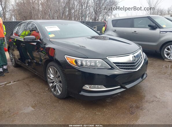 JH4KC1F59GC001275 2016 ACURA RLX Черный Передняя правая четверть