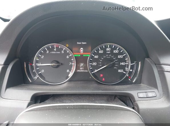 JH4KC1F59GC001275 2016 ACURA RLX Черный Вид задних сидений