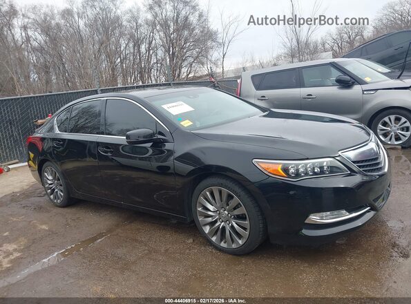 JH4KC1F59GC001275 2016 ACURA RLX Черный Вид задней части салона