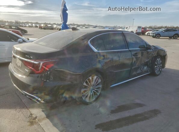 JH4KC1F59JC000926 2018 ACURA RLX Черный Задняя правая четверть